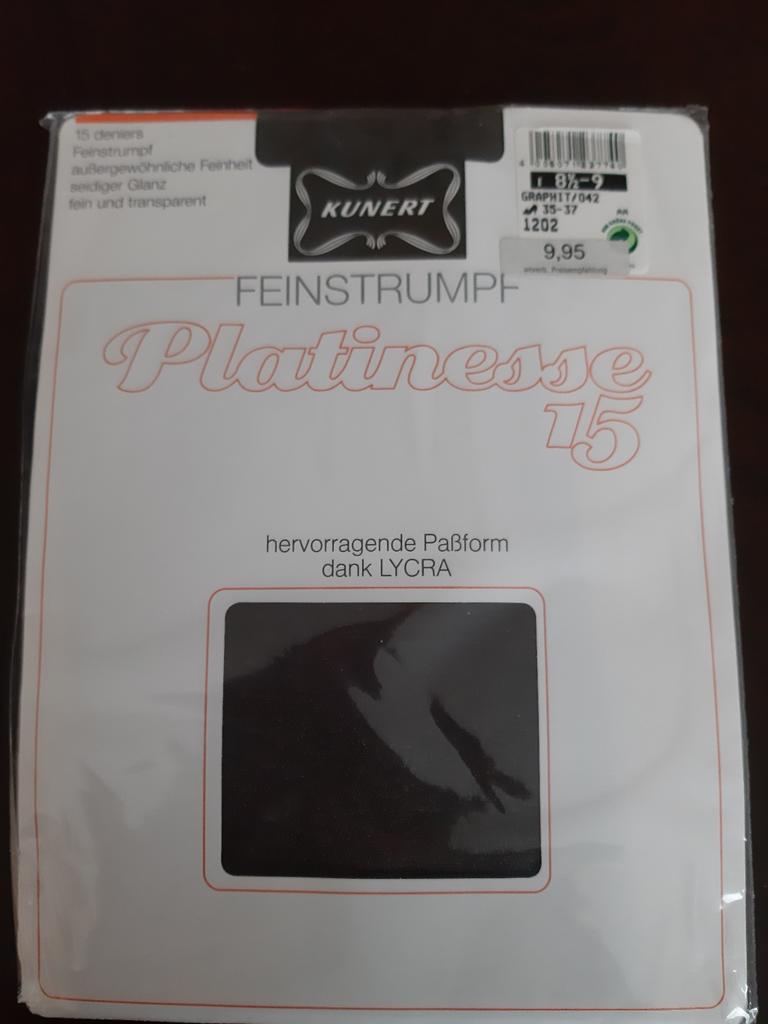 Kunert Platinnesse 15 Denier kousen Grafiet, Kleding | Dames, Leggings, Maillots en Panty's, Nieuw, Maat 40/42 (M), Ophalen of Verzenden