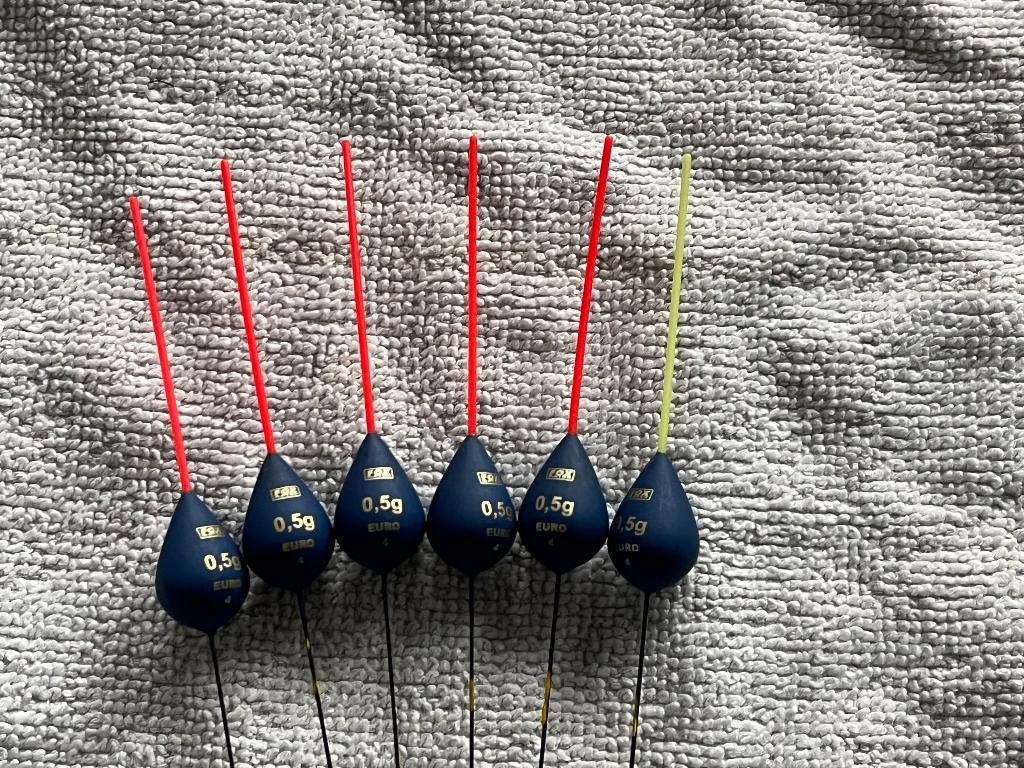 adv 315 / NIEUW set 6 dobbers FOX 0,50gr, Watersport en Boten, Hengelsport | Witvissen, Ophalen of Verzenden, Nieuw, Dobber of Lood