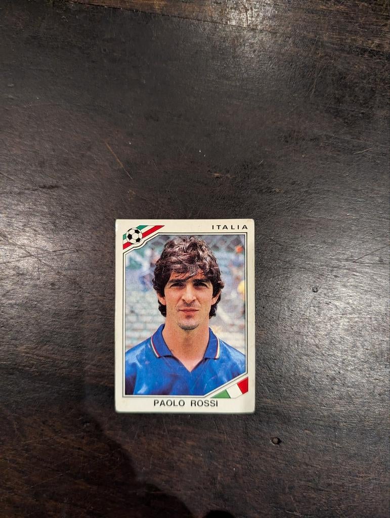 Panini Mexico86 Paolo Rossi 50, Ophalen of Verzenden, Buitenlandse clubs, Poster, Plaatje of Sticker