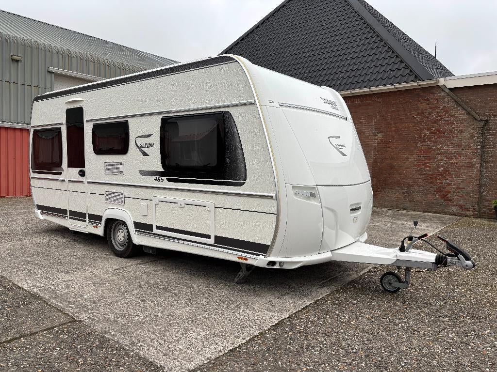 FENDT SAPHIR 465 TG 2019 - MOVER - Enkele bedden - Voortent, 2 aparte bedden, Rondzit, Ringverwarming, Bedrijf