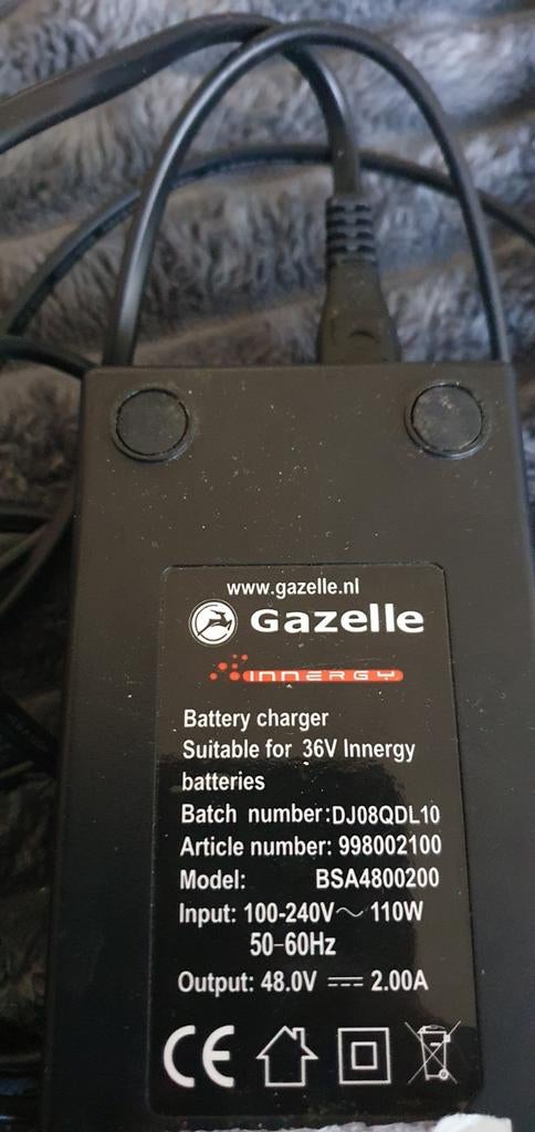 Gazelle oplader, Ophalen of Verzenden
