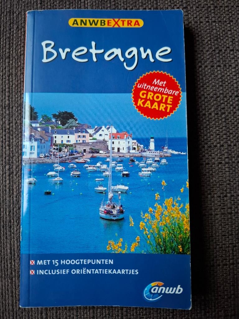 ANWB reisgids Bretagne + kaart !, Boeken, Gelezen, Europa, Ophalen of Verzenden, Reisgids of -boek