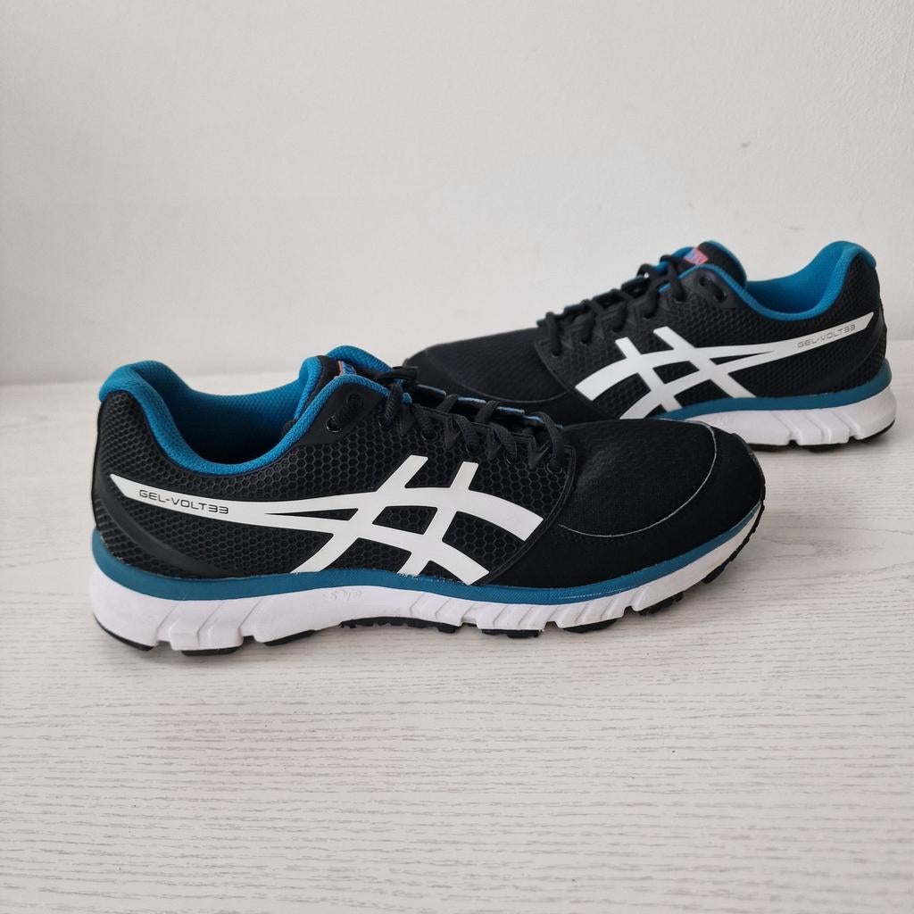 Asics sportschoenen sneakers maat 43,5. Zwart blauw, Kleding | Heren, Schoenen, Verzenden, ., Zwart, Asics