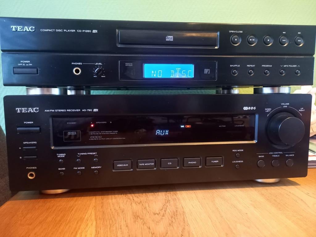 Teac AG 790 versterker receiver met cd P1260, Ophalen of Verzenden, Zo goed als nieuw, Overige merken