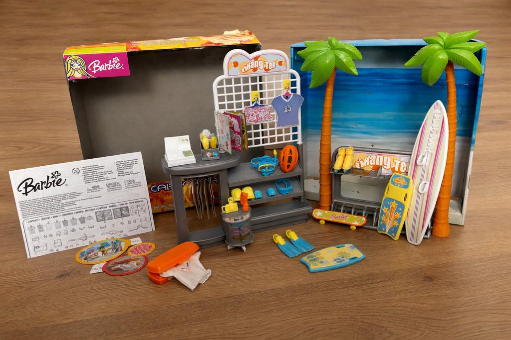 Barbie California Girl Surf Shop, compleet, Ophalen of Verzenden, Zo goed als nieuw, Barbie