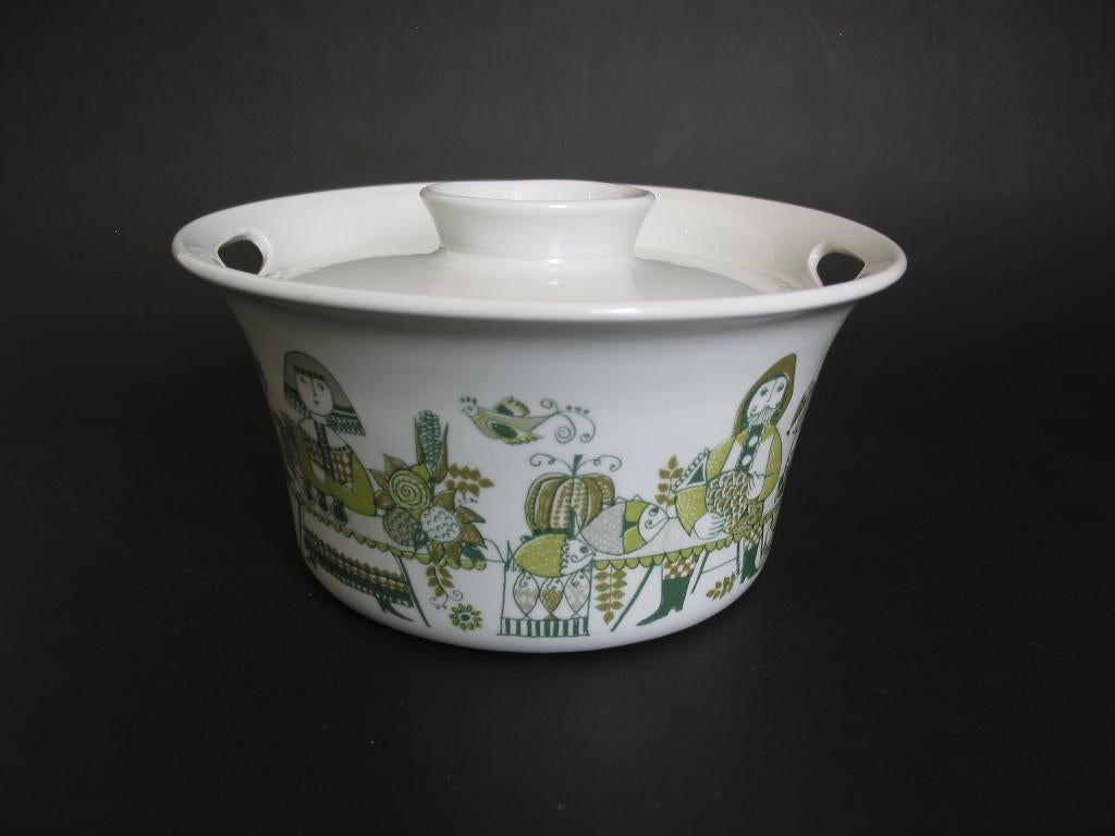 vintage Figgjo Flint Norway market dekschaal schaal deksel, Huis en Inrichting, Keuken | Servies, Ophalen of Verzenden, Overige stijlen