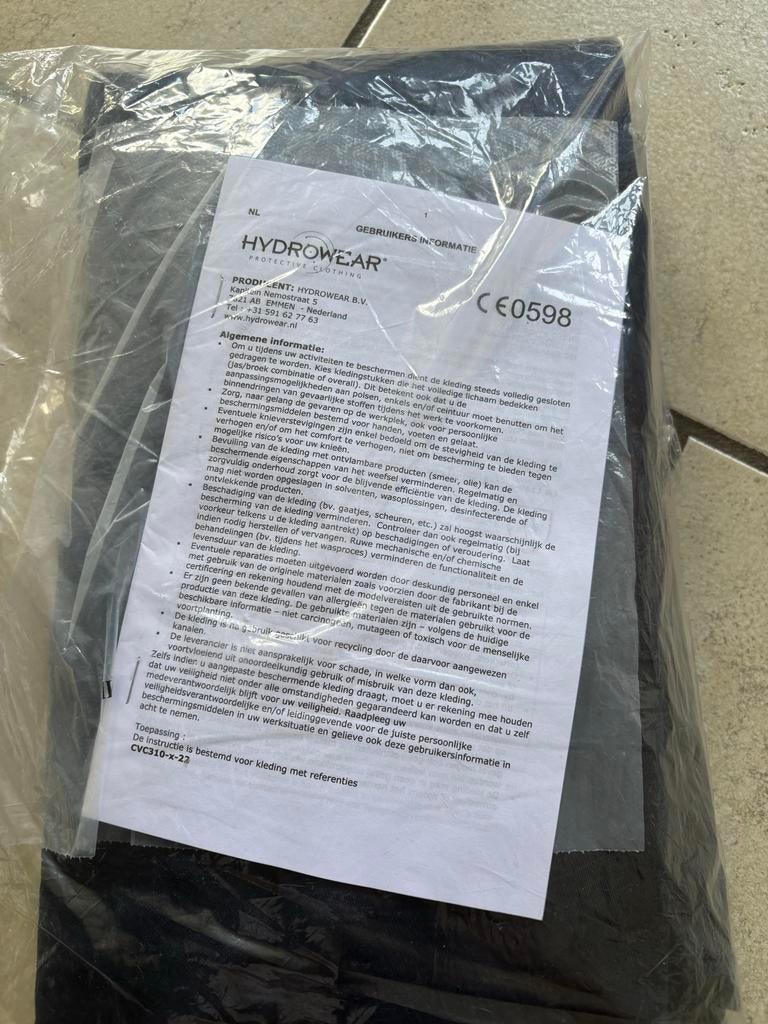 Hydrowear Mierlo Overall Maat 50 multinorm Blauw, Ophalen of Verzenden, Nieuw