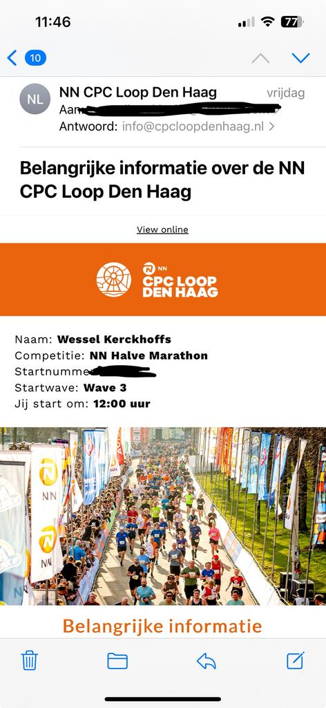 NN CPC Loop Den Haag 2026 - Halve Marathon - wave 3, Eén persoon