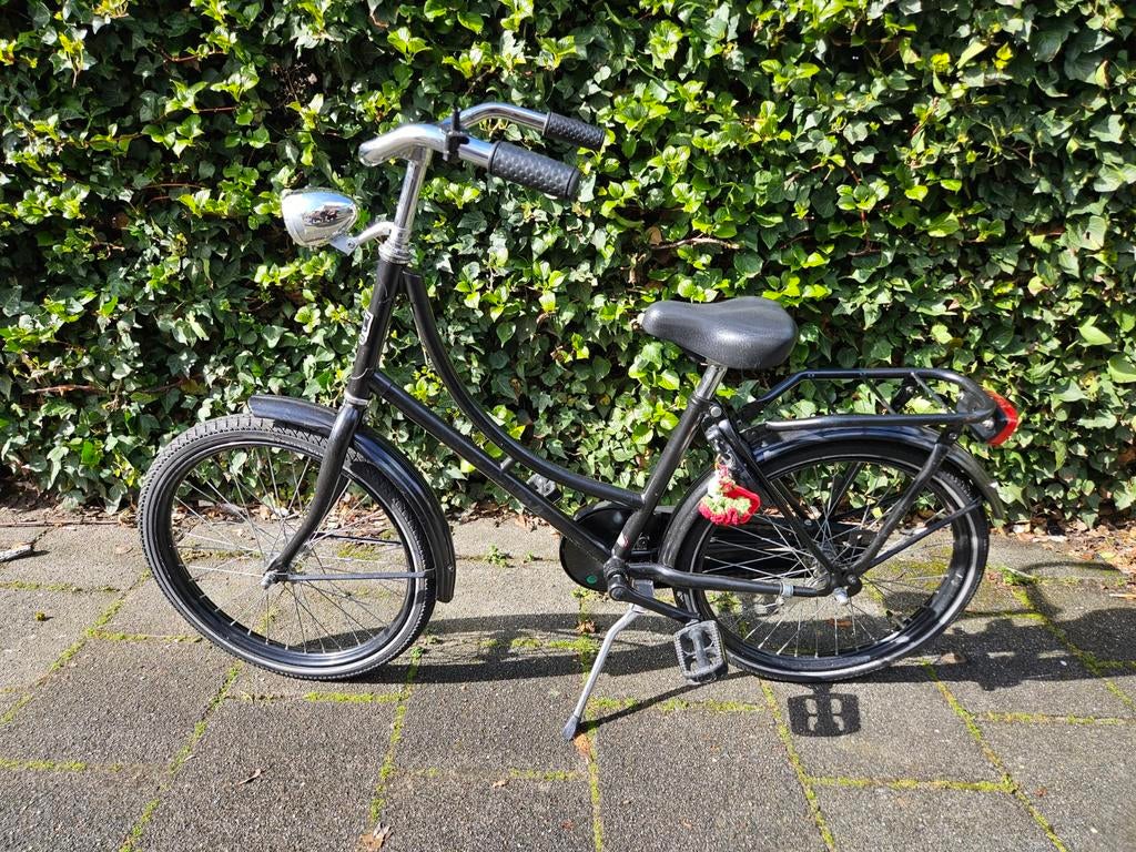 Zwarte omafiets/meisjesfiets 20 inch, Ophalen, Gebruikt, 20 inch