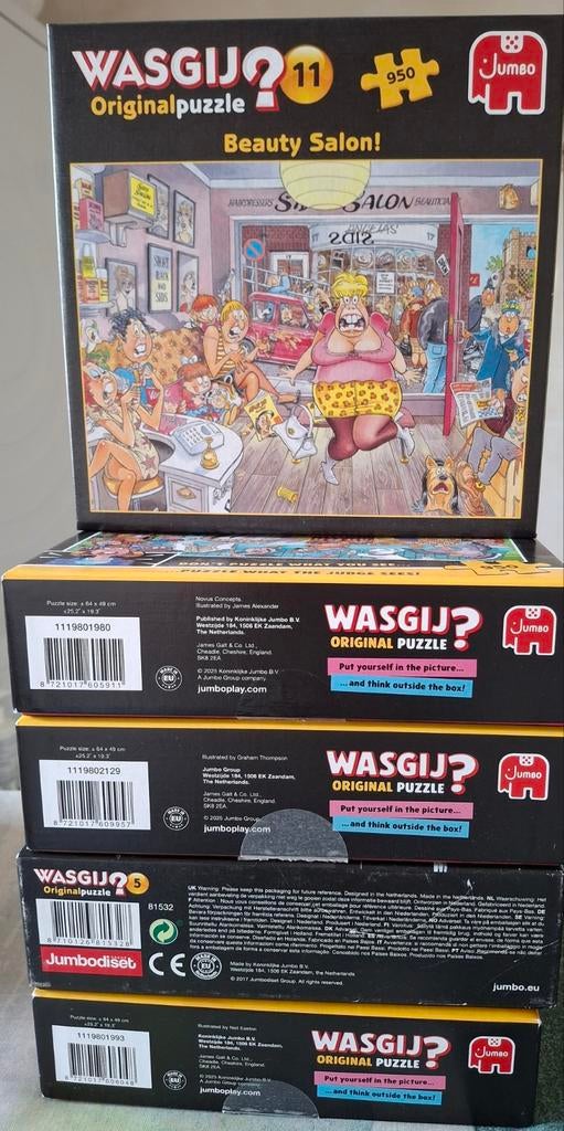 Wasgij puzzels, Ophalen of Verzenden, 500 t/m 1500 stukjes, Zo goed als nieuw
