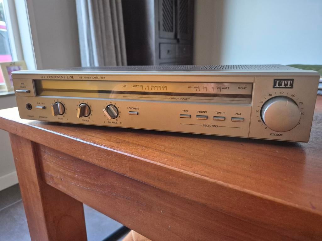 ITT HIFI 4040 A Versterker - Vintage Audio, Audio, Tv en Foto, Versterkers en Receivers, Gebruikt, Overige merken, Ophalen of Verzenden