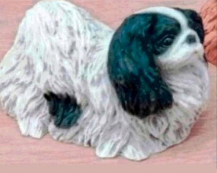 pekinees hondje castagna 1988 (Italy) vintage, Ophalen, Zo goed als nieuw, Hond of Kat, Beeldje of Figuurtje