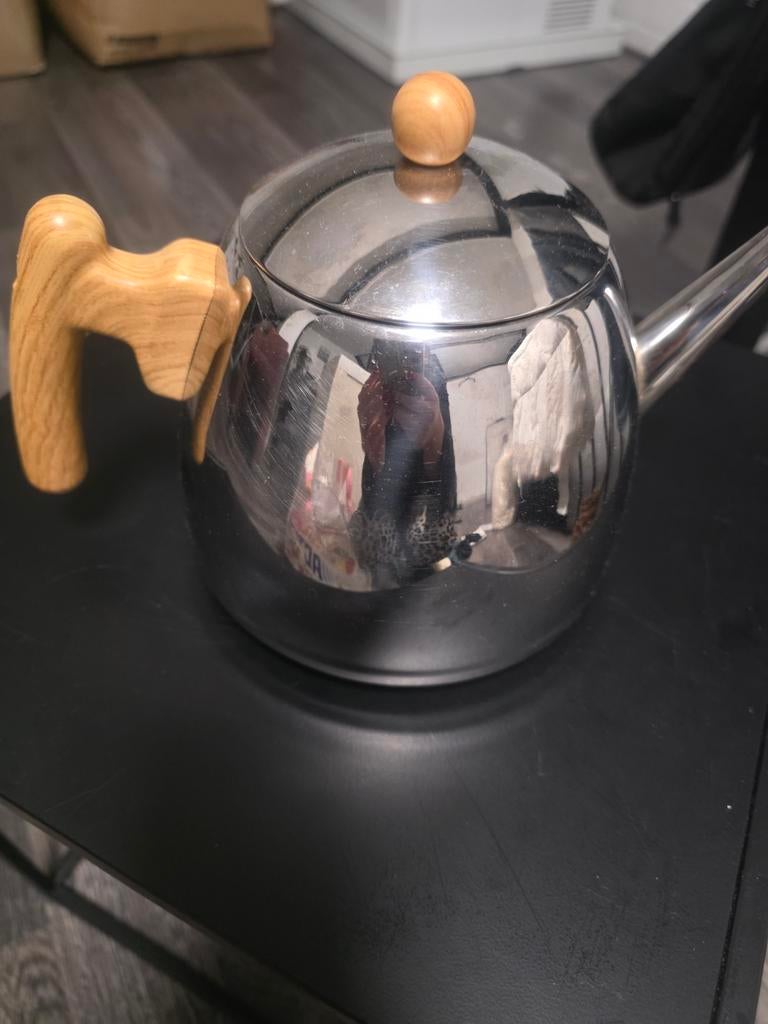 theepot. RVS. Bredemeijer dubbelwandig 1.2 liter, Ophalen of Verzenden, Rvs