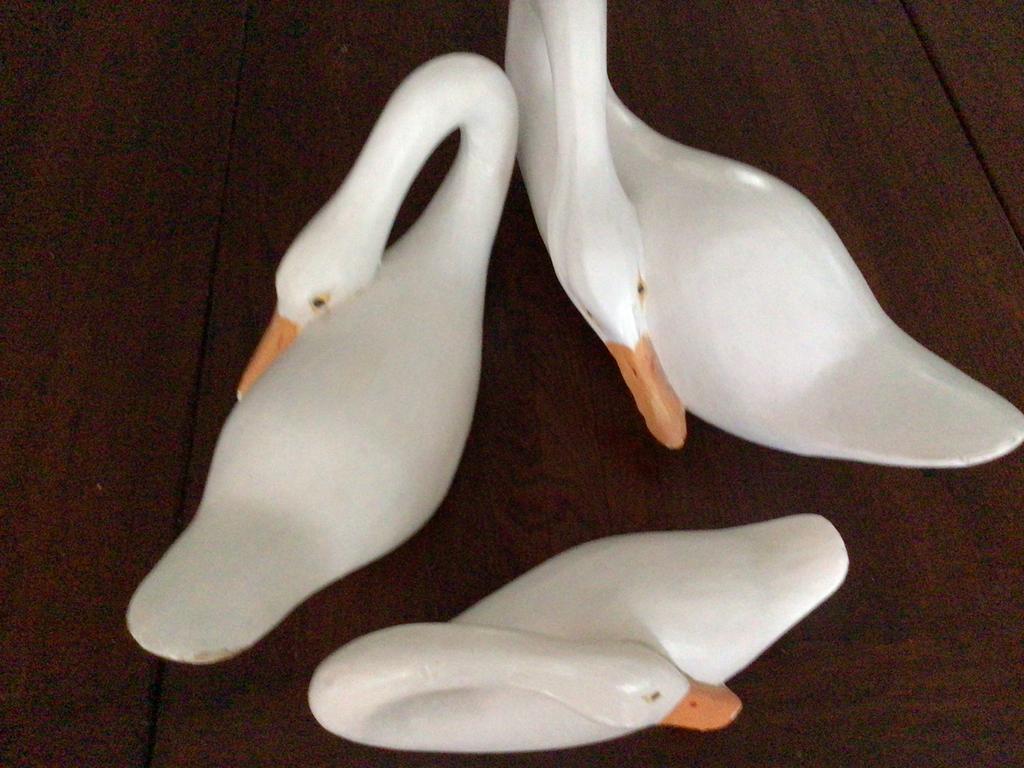 3 houten eenden in verschillende grootte, Antiek en Kunst, Curiosa en Brocante, Ophalen of Verzenden