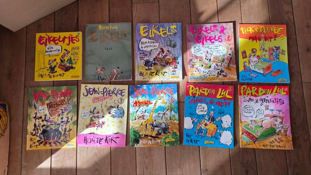 10x Hein de Kort stripboeken, Meerdere stripboeken, Ophalen of Verzenden, Gelezen
