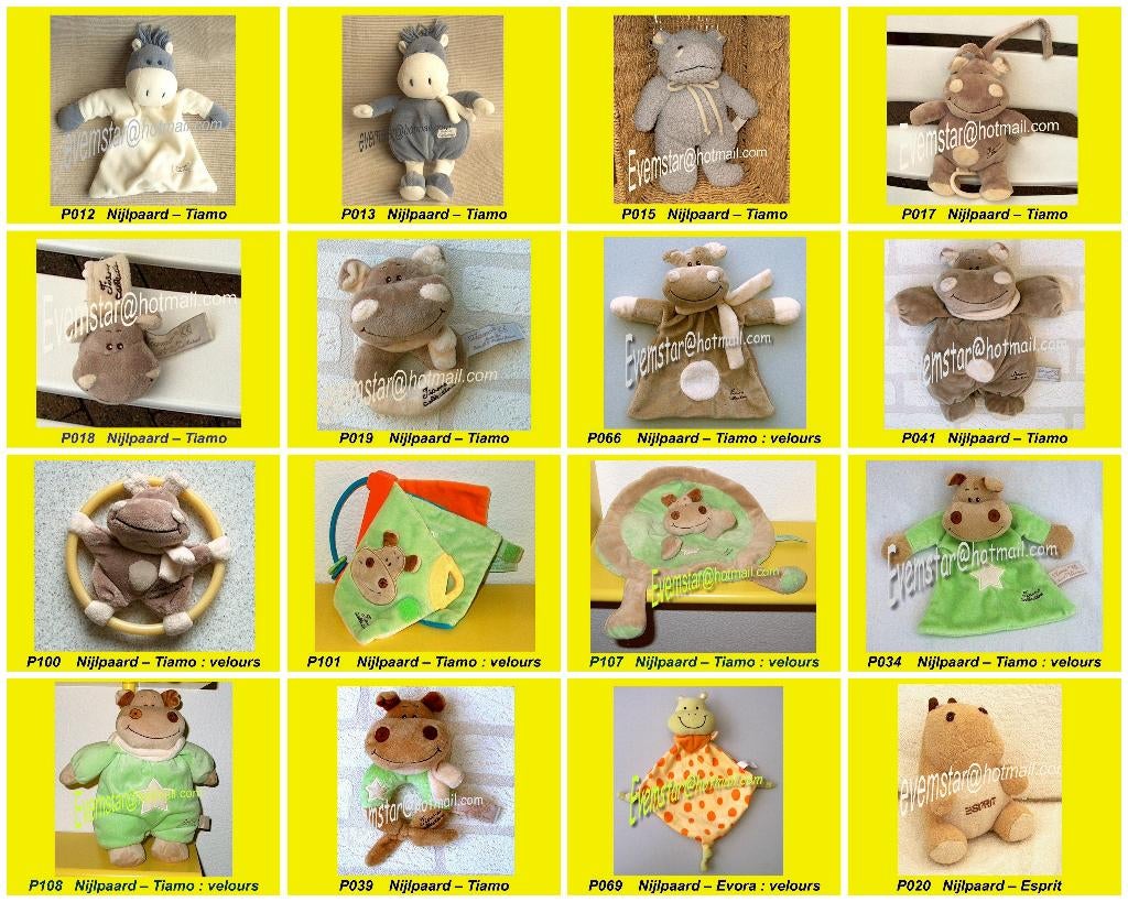 Nijlpaard Nijlpaardje - Russ Berrie Sunkid Ikea Nicotoy ea, Ophalen, Zo goed als nieuw, Overige typen