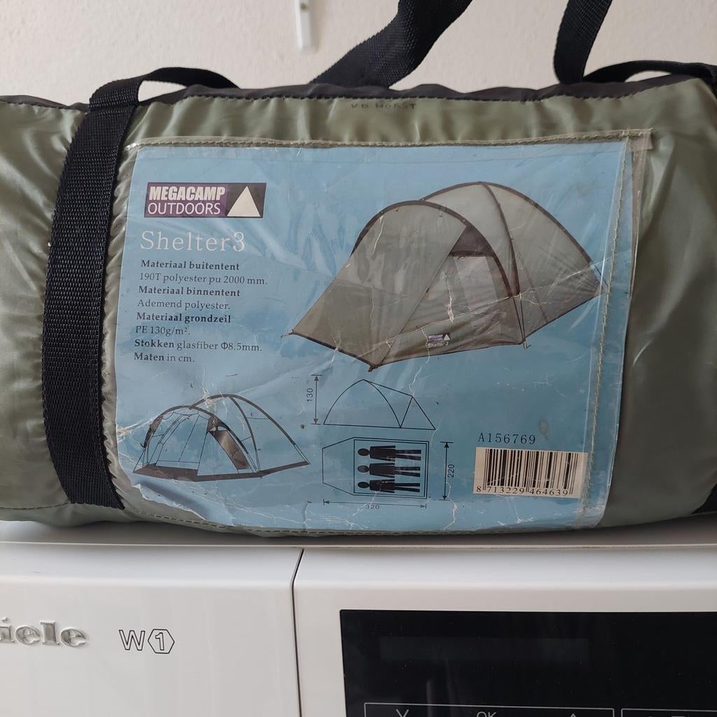 Tent shelter 3 persoons, Ophalen of Verzenden, Tot en met 2