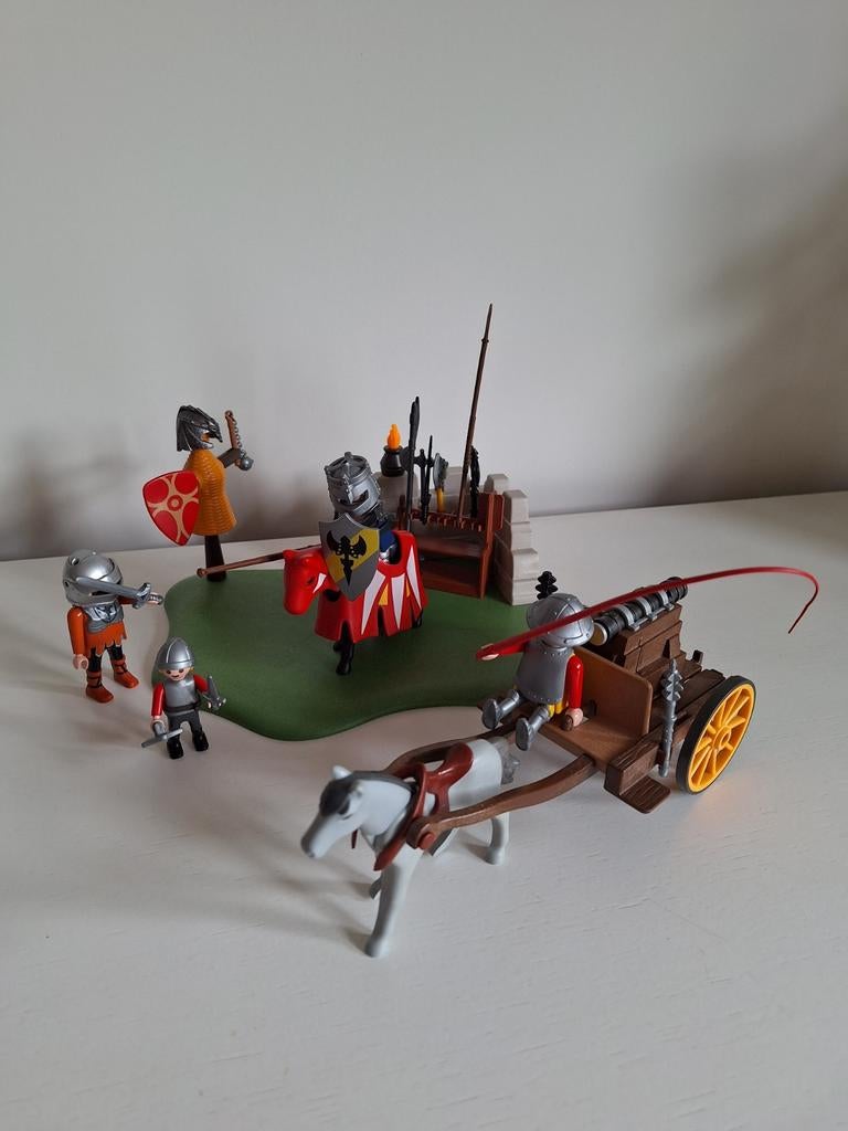 Playmobil Riddertoernooi met kanontransport 5168, Kinderen en Baby's, Speelgoed | Playmobil, Ophalen of Verzenden, Gebruikt, Complete set