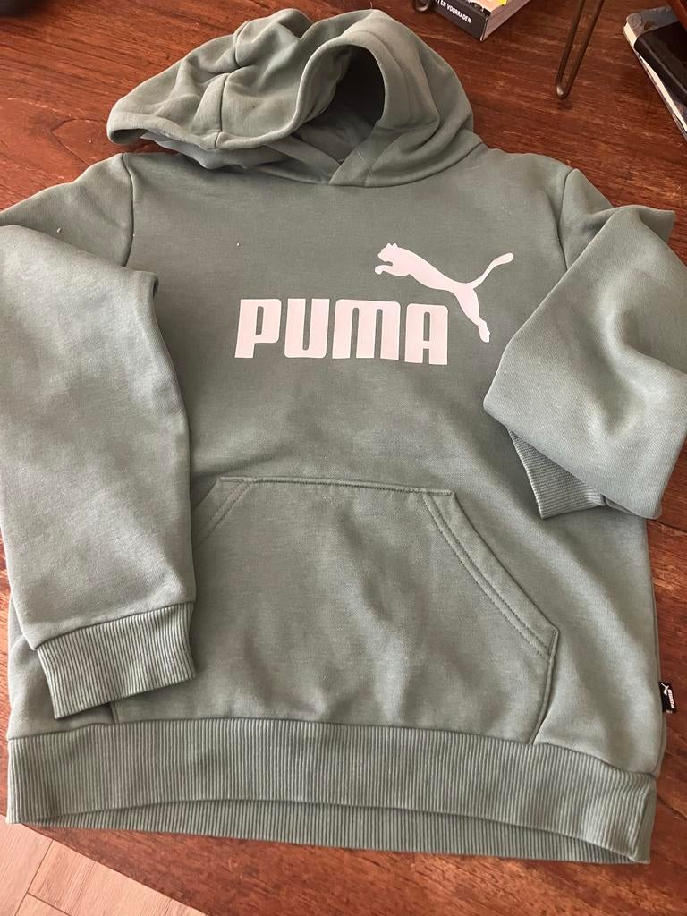 Puma trainingspak groen maat 140, Ophalen of Verzenden, Gebruikt, Meisje, Sport- of Zwemkleding