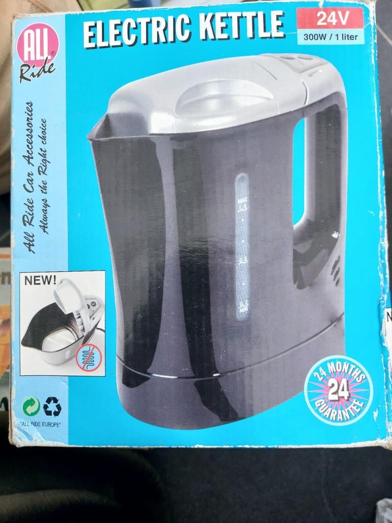 nieuwe All Ride 24V Waterkoker - Ideaal voor onderweg, 1 tot 2 liter, Ophalen of Verzenden, Nieuw