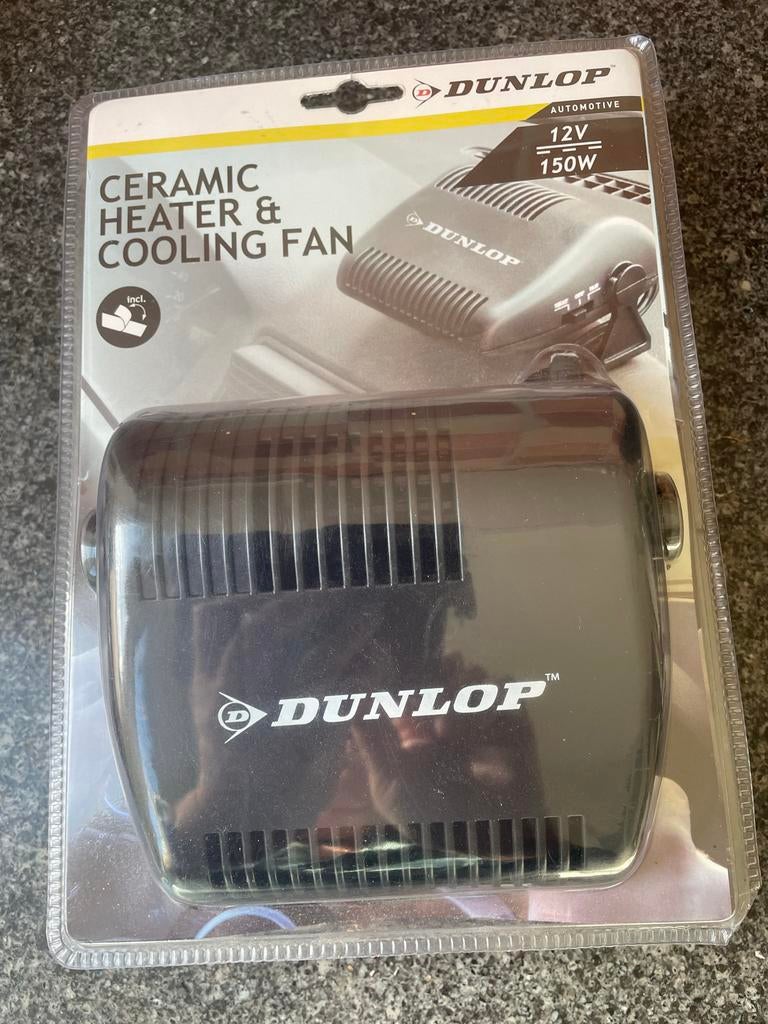 Dunlop Keramische Kachel & Koelventilator 12V 150W, Auto-onderdelen, Ophalen of Verzenden, Nieuw, Universele onderdelen