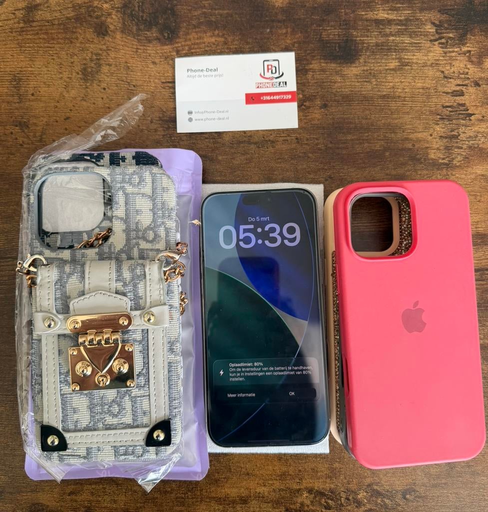 Apple iPhone 16 pro max 512 gb nieuwstaat factuur + Garantie