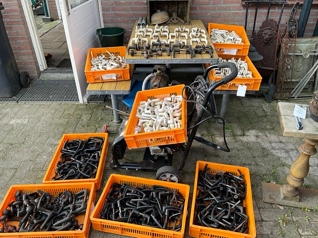 Vintage Bakelieten Deurklinken - Diverse Modellen, Ophalen, Gebruikt, Overige materialen, Klink of Kruk