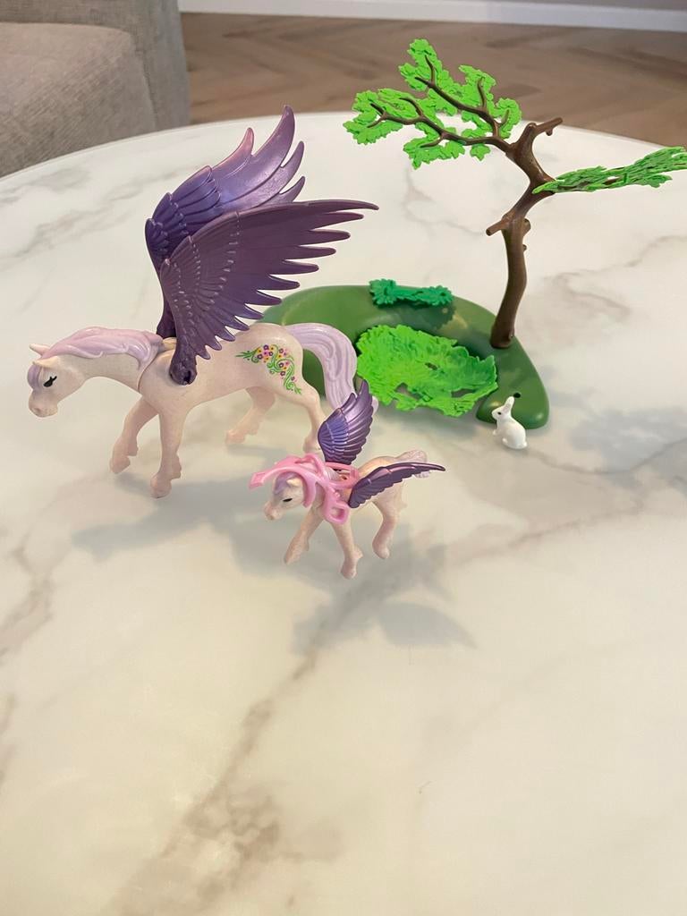 Playmobil prinses 5478 met pegasus en veulen, Ophalen of Verzenden, Gebruikt, Complete set