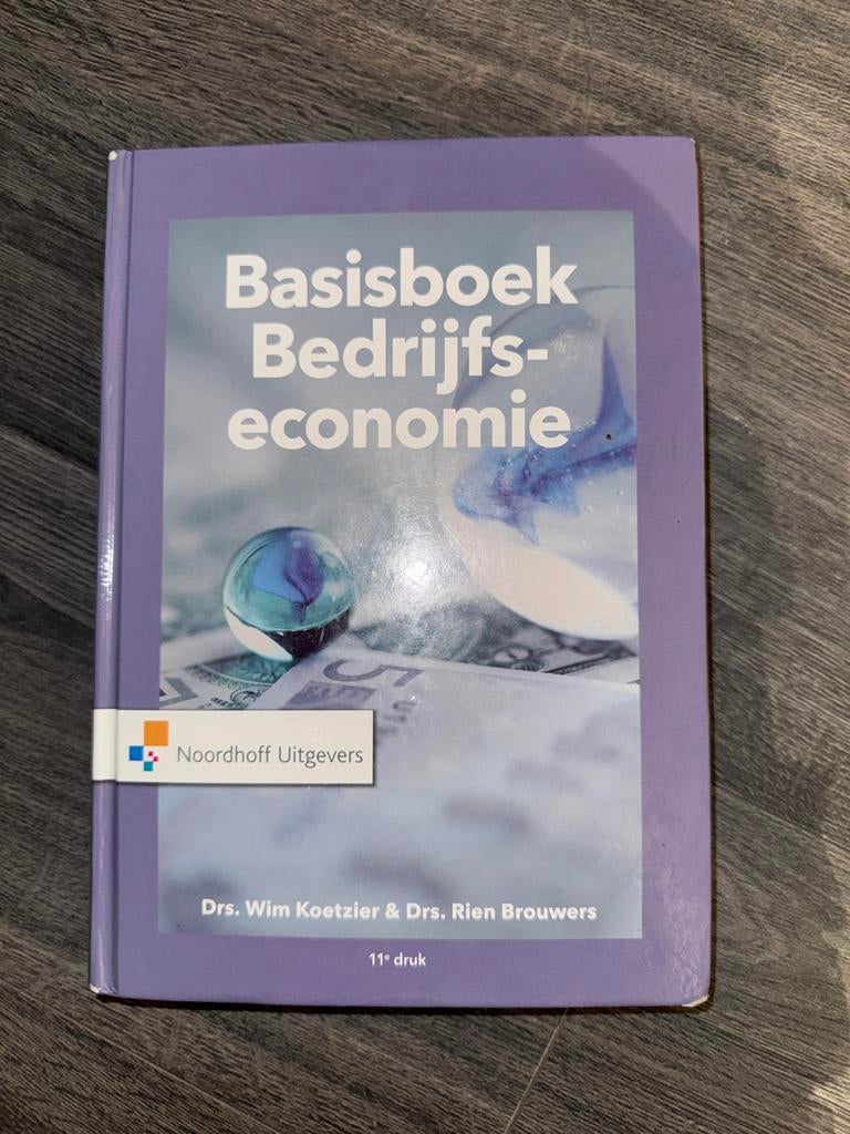 Basisboek Bedrijfseconomie - 11e druk, Boeken, Ophalen of Verzenden, Gamma, Gelezen, HBO