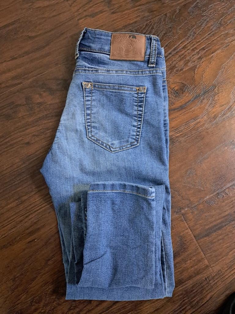 Fishbone jeans maat 25, Blauw, Ophalen of Verzenden, W27 (confectie 34) of kleiner, Wishbone