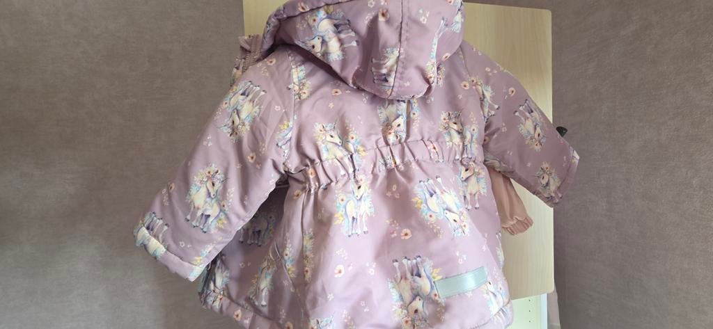 2x Dreumes/Peuterjasje: Lila Unicorns (Name It) & Roze (C&A), Ophalen of Verzenden, Gebruikt, Name It, C&A, Meisje