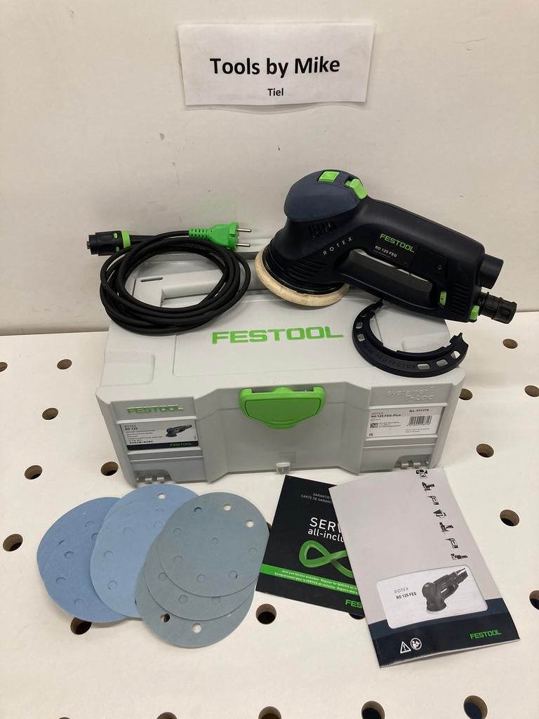 Festool ro125feq rotex schuurmachine (nieuwstaat), Ophalen, Zo goed als nieuw, Minder dan 600 watt, Excentrische schuurmachine