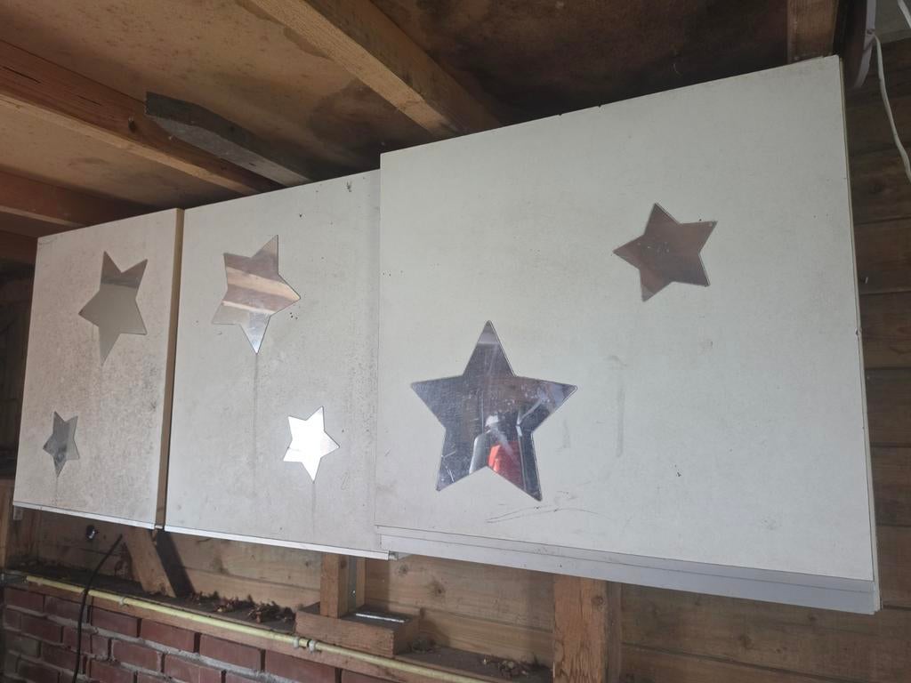 Gebruikte keukenkastjes voor schuur - diverse maten, Ophalen, Gebruikt, Wit, 50 tot 100 cm