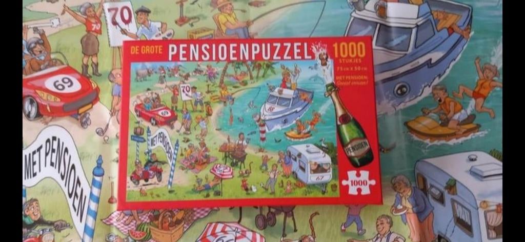 Pensioenpuzzel, Ophalen, 500 t/m 1500 stukjes, Zo goed als nieuw