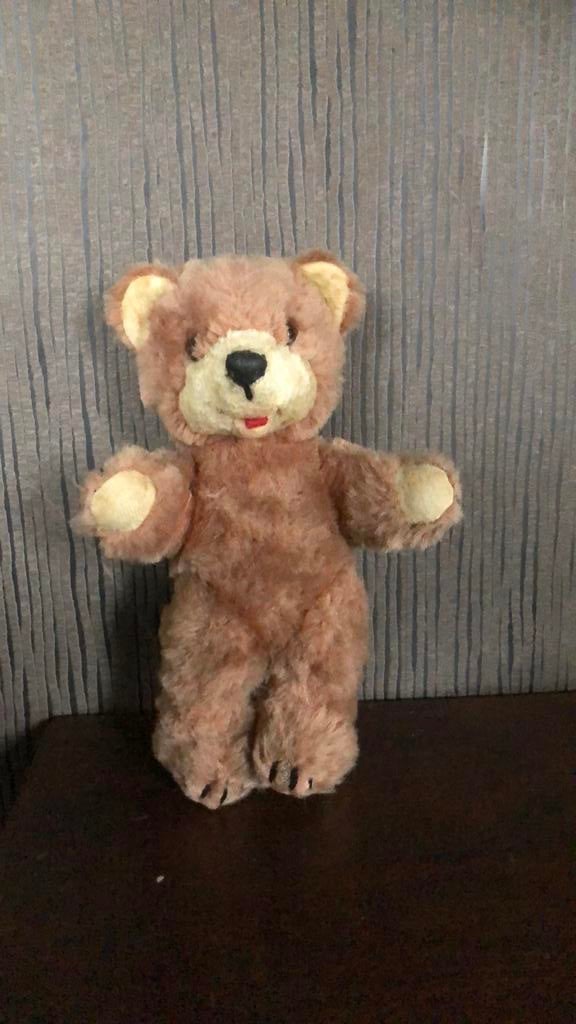 Oud beertje (met stro gevuld), Verzamelen, Ophalen of Verzenden, Zo goed als nieuw, Stoffen beer, Overige merken