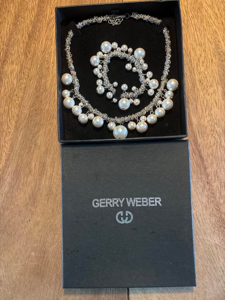 Gerry Weber Armband en Ketting Set - Nieuwstaat, Sieraden, Tassen en Uiterlijk, Ophalen of Verzenden, Zo goed als nieuw, Zilver