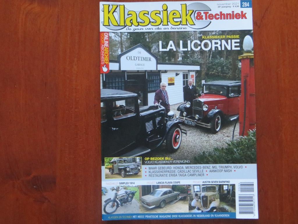 Klassiek & Techniek 284 La Licorne, Simplex 1914, Volvo, Ophalen of Verzenden, Nieuw, Volvo