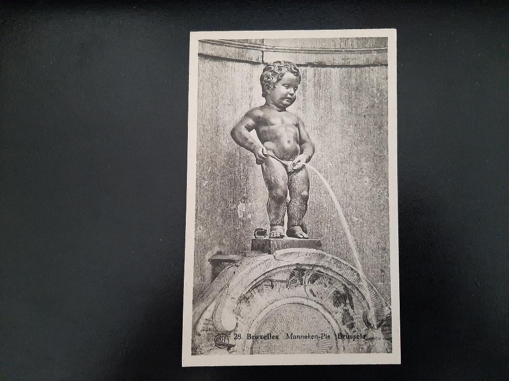 Brussel, Manneke Pis, gelopen, jaren '30., Verzenden, 1920 tot 1940, Gelopen, Brussel (Gewest)