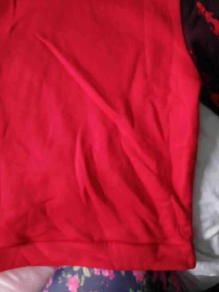 Rode,nieuwe,fleeceachtige hoodiie. Maat XL., Ophalen of Verzenden, Nieuw, Maat 56/58 (XL), Rood