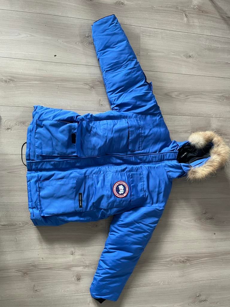 Canada Goose Parka Royal Blauw - Maat S (past ook M), Kleding | Heren, Jassen | Winter, Zo goed als nieuw, Maat 46 (S) of kleiner