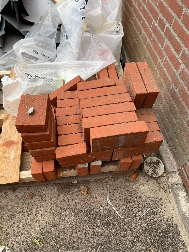 Rest partij rode metselstenen, Ophalen, Nieuw, Bakstenen