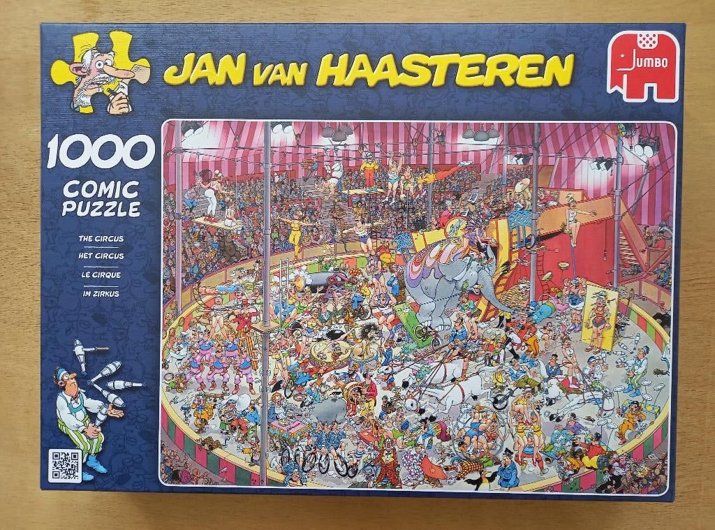 Jan van haasteren: Het circus, Ophalen, 500 t/m 1500 stukjes, Zo goed als nieuw, Legpuzzel