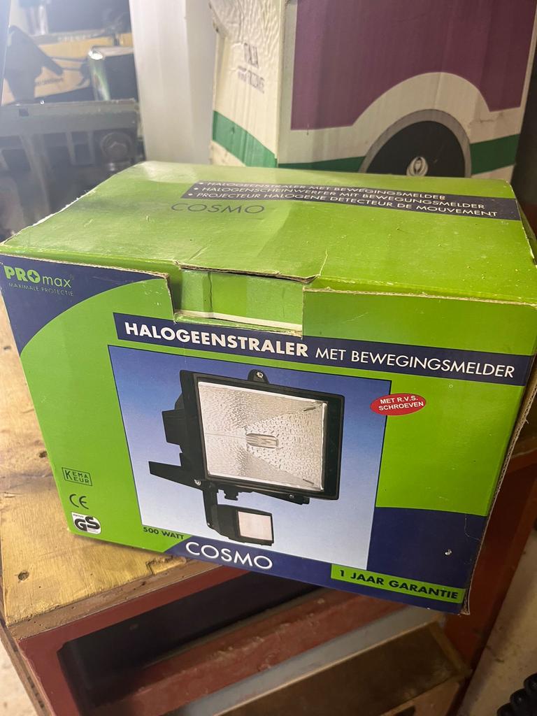 Halogeenstraler met bewegingsmelder, Ophalen, Overige materialen, Bewegingssensor, Overige typen