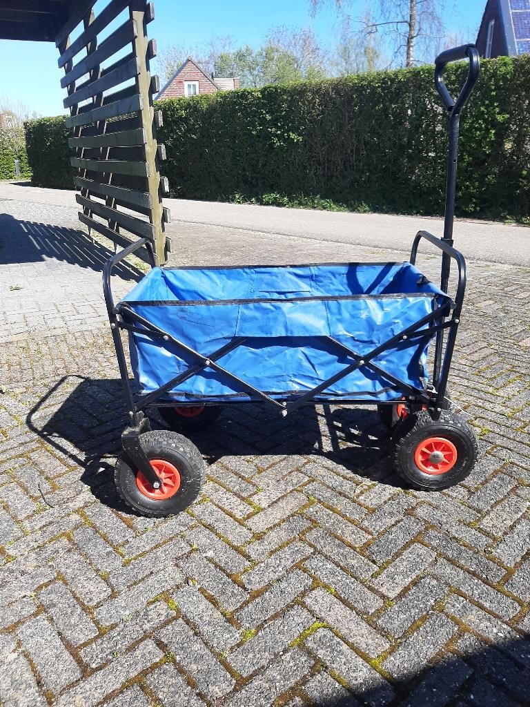 Bolderkar opvouwbaar met luchtbanden, Caravans en Kamperen, Bolderkarren, Ophalen, Opvouwbaar, Gebruikt