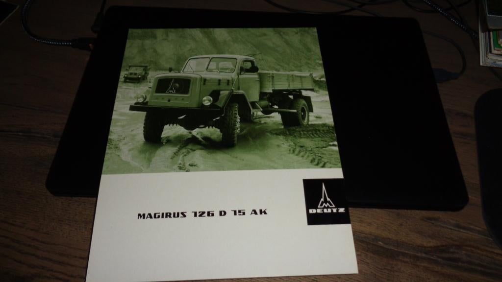 Folder MAGIRUS - DEUTZ  ,  MAGIRUS  126 D 15 AK  ,  1-1966, Verzenden, Nieuw, Overige merken