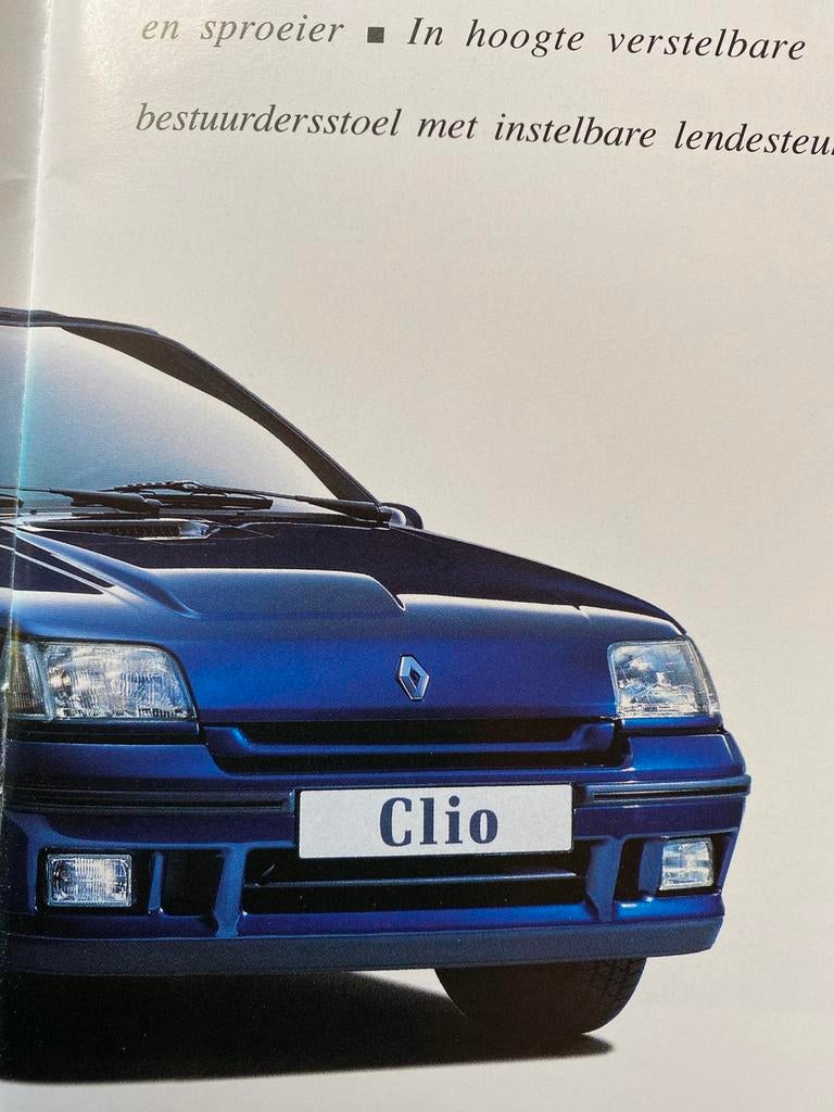 RENAULT CLIO - 1995 Autofolder, Boeken, Auto's | Folders en Tijdschriften, Verzenden, Zo goed als nieuw, Renault