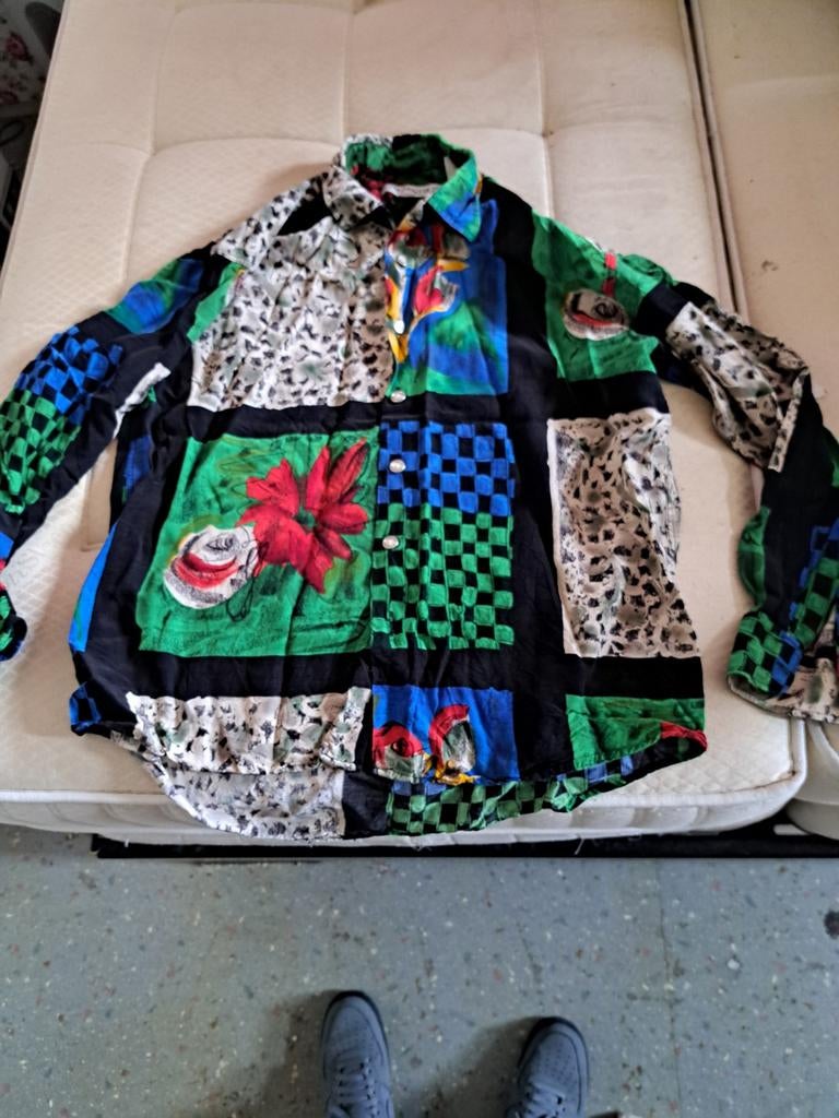 Jaren 90 retro blouse, Kleding | Heren, Ophalen of Verzenden