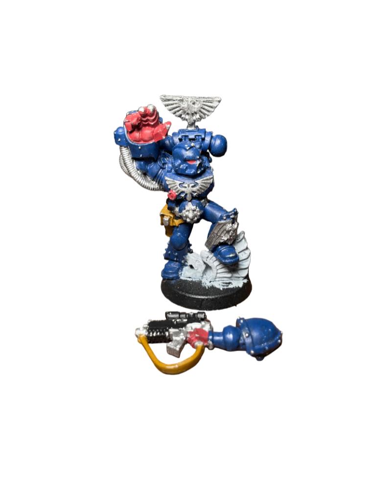 Warhammer 40K Space Marine Web Exclusive Sergeant Powerfist, ., Warhammer, Ophalen of Verzenden, Zo goed als nieuw