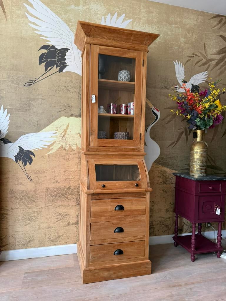 Buffetkast van onbehandeld teakhout, Met deur(en), 200 cm of meer, Teakhout, Wouwww by Janou