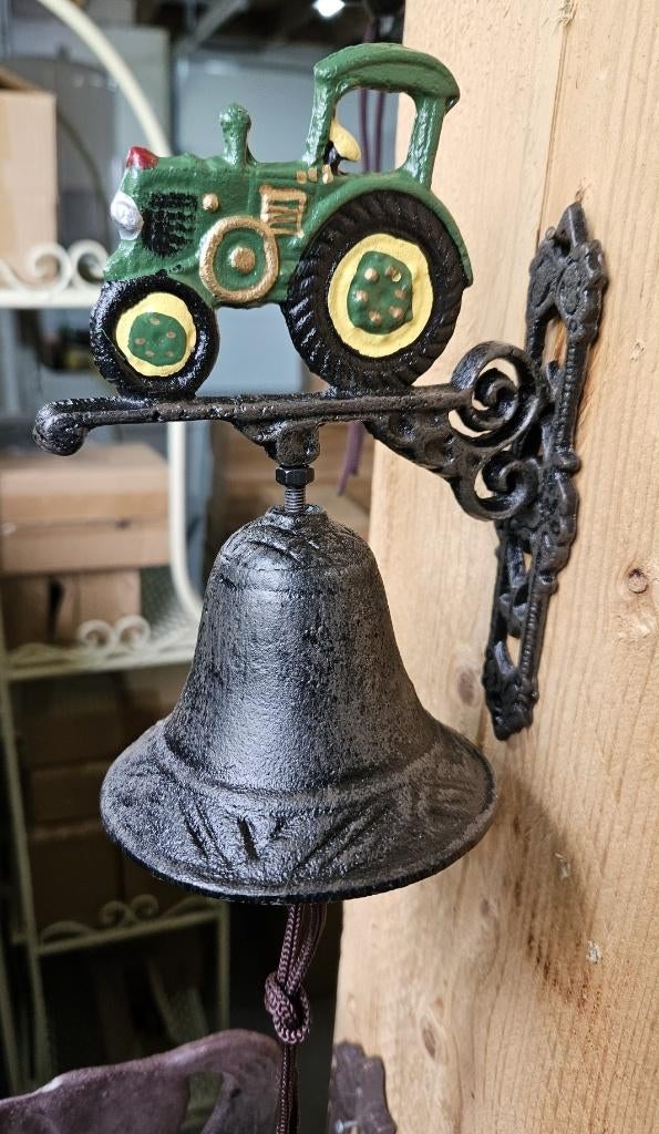 JOHN DEERE / deurbel / gietijzer / BEL 9,5 CM / tractor